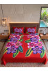 Hand Painted Rayon Bedsheet Set King Size Hand Painted Rayon Bedsheet Set King Size